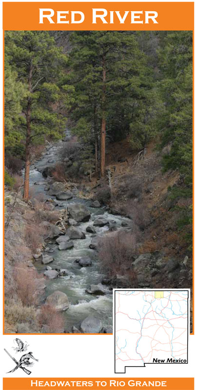 Red River 11x17 flyfishing map Red River 11x17 flyfishing map