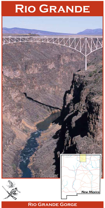 Rio Grande Gorge 11x17 flyfishing map Rio Grande Gorge 11x17 flyfishing map