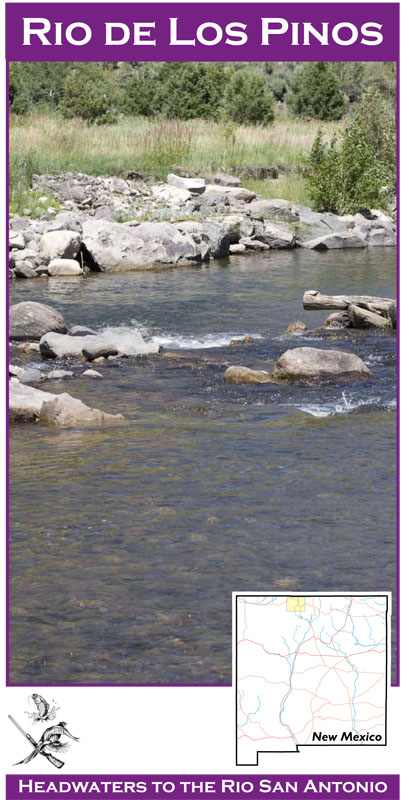 Rio de los Pinos 11x17 Flyfishing River Map Rio de los Pinos 11x17 Flyfishing River Map